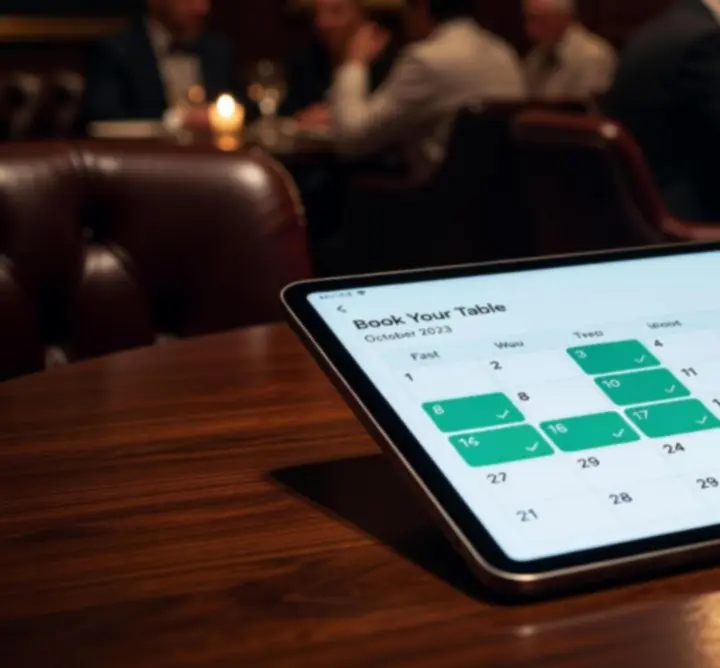 Digitális foglalási naptár és időpontválasztó felület