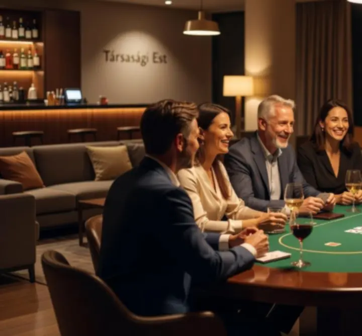 Vendégek egy hangulatos estén a Cool Air Install Hub étterem és lounge terében.